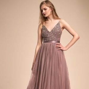 BHLDN Avery Dress Violet Grey
